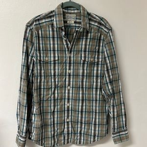 Lucky Brand blue western shirt